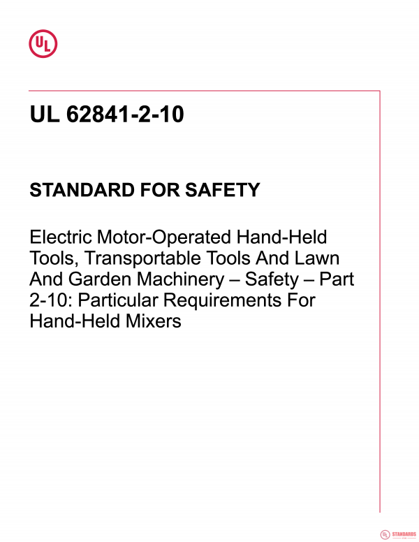 UL 62841-2-10 PDF UL 62841-2-10 PDF